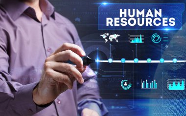 Teknoloji, internet, iş ve pazarlama. Genç iş adamı