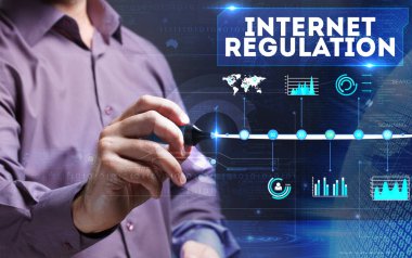 Teknoloji, Internet, iş ve pazarlama. Genç iş başına