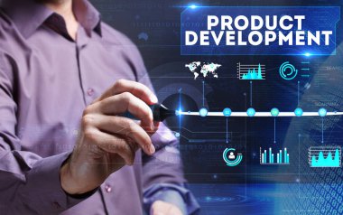 Teknoloji, Internet, iş ve pazarlama. Genç iş başına