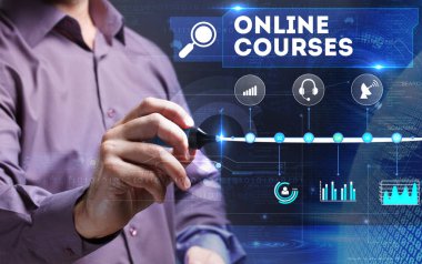 Teknoloji, Internet, iş ve pazarlama. Genç iş başına