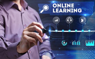 Teknoloji, Internet, iş ve pazarlama. Genç iş başına