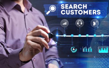 Teknoloji, Internet, iş ve pazarlama. Genç iş başına