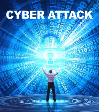 Teknoloji, Internet, iş ve ağ kavramı. Genç busine