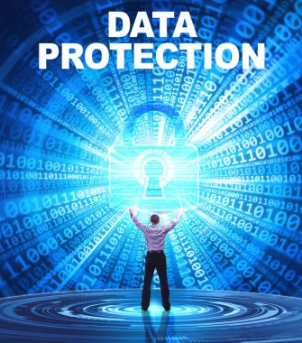 Teknoloji, Internet, iş ve ağ kavramı. Genç busine