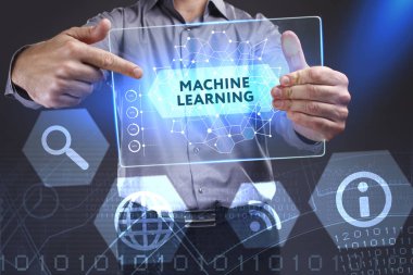 Ekonomi, teknoloji, Internet ve ağ kavramı. Genç busine