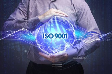 Ekonomi, teknoloji, Internet ve ağ kavramı. Genç busine