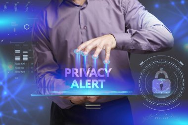 Ekonomi, teknoloji, Internet ve ağ kavramı. Genç busine