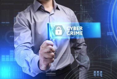 Ekonomi, teknoloji, Internet ve ağ kavramı. Genç busine