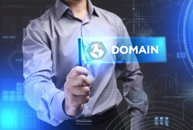 Ekonomi, teknoloji, Internet ve ağ kavramı. Genç busine