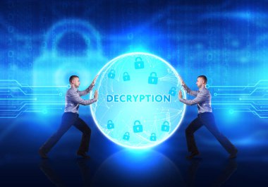 Teknoloji, Internet, iş ve ağ kavramı. Genç busine