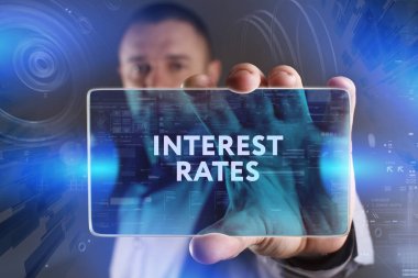 Ekonomi, teknoloji, Internet ve ağ kavramı. Genç busine