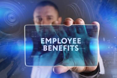 Ekonomi, teknoloji, Internet ve ağ kavramı. Genç busine