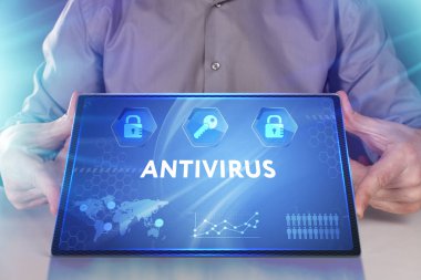 Ekonomi, teknoloji, Internet ve ağ kavramı. Genç busine