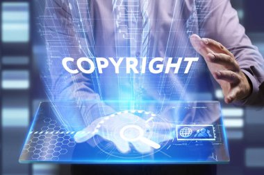 Ekonomi, teknoloji, Internet ve ağ kavramı. Genç busine