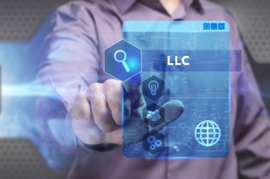 Ekonomi, teknoloji, Internet ve ağ kavramı. Genç busine