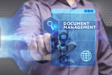 Ekonomi, teknoloji, Internet ve ağ kavramı. Genç busine