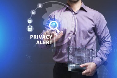 Ekonomi, teknoloji, Internet ve ağ kavramı. Genç busine