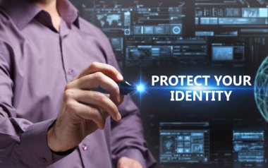 Ekonomi, teknoloji, Internet ve ağ kavramı. Genç busine