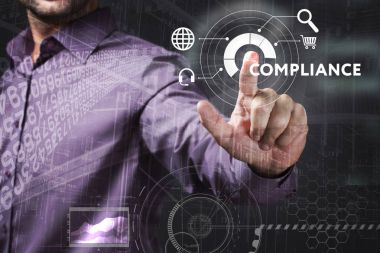Ekonomi, teknoloji, Internet ve ağ kavramı. Genç busine