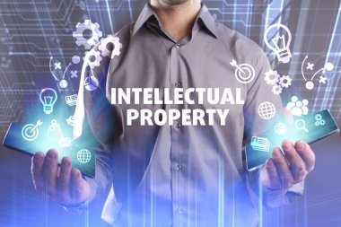 Ekonomi, teknoloji, Internet ve ağ kavramı. Genç busine