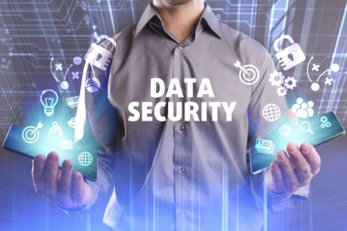 Ekonomi, teknoloji, Internet ve ağ kavramı. Genç busine