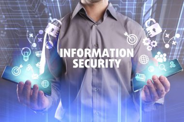 Ekonomi, teknoloji, Internet ve ağ kavramı. Genç busine