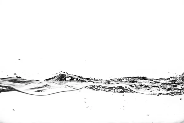 Salpicaduras de agua sobre un fondo blanco. chorro de agua — Foto de Stock