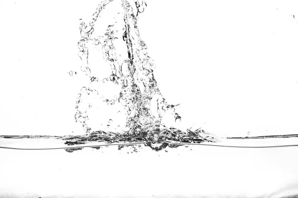 Splashes of water on a white background. Water jet — Stock Photo, Image