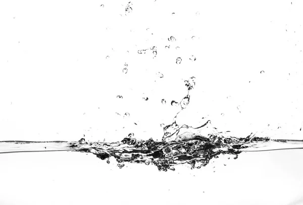 Splashes of water on a white background. Water jet — Stock Photo, Image