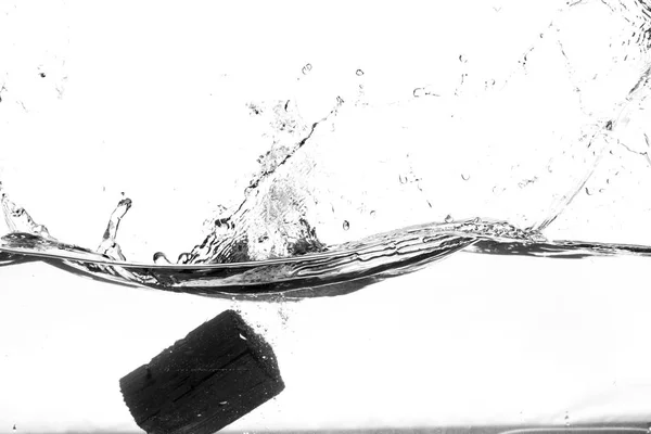 Splashes of water on a white background. Water jet — Stock Photo, Image