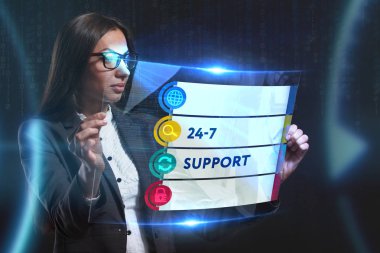 İş, teknoloji, Internet ve networ kavramı