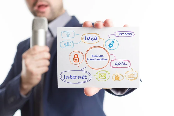 The concept of business, technology, the Internet and the networ — Stock Photo, Image