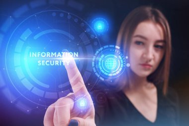 Ekonomi, teknoloji, Internet ve ağ kavramı. Genç busine