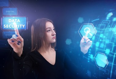 Ekonomi, teknoloji, Internet ve ağ kavramı. Genç busine