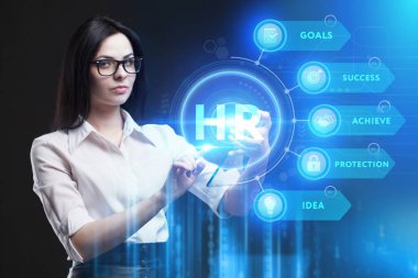 Ekonomi, teknoloji, Internet ve ağ kavramı. Genç busine