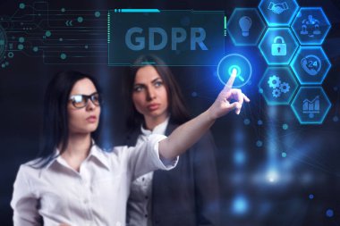 Ekonomi, teknoloji, Internet ve ağ kavramı. Genç busine