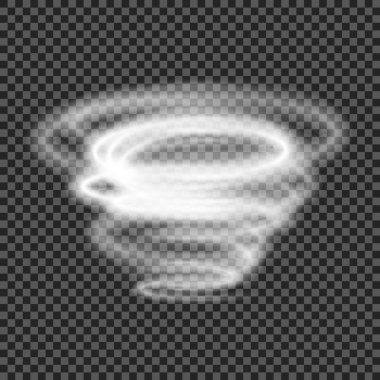 Sis ve duman izole şeffaf özel efekt. Beyaz vektör yoğunluğunun, sis veya smog arka plan. Vektör çizim. Eps10