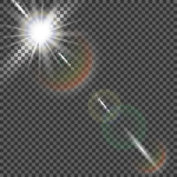 Vektor transparente Sonnenlicht spezielle Linse Flare Lichteffekt. eps10 — Stockvektor
