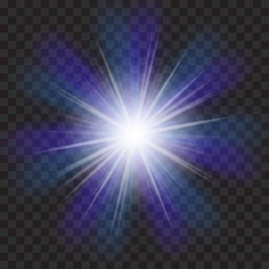 eps10.Vektör şeffaf güneş ışığı özel lens aydınlatma efekti