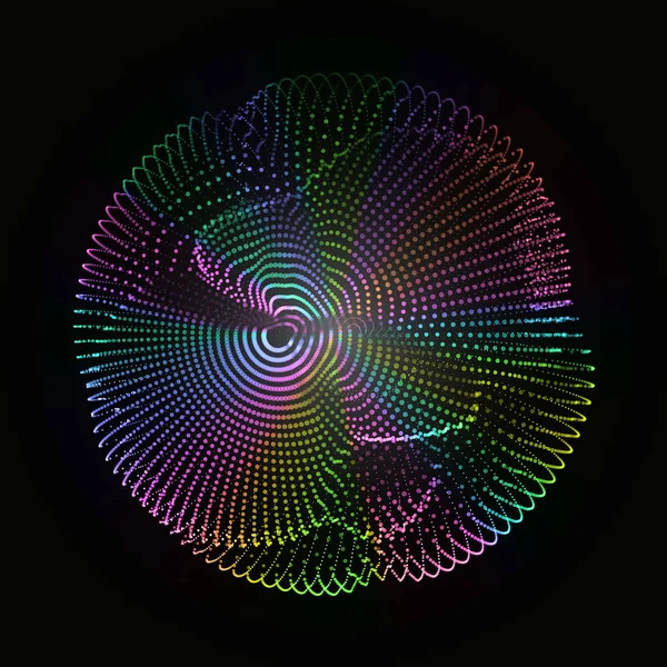 Fütüristik arka plan. 3D vektör çizim. Warp yüzey. Bozulma. Kumaş. Yer yüzeyi. bilim-kurgu zemin. Büyük veri tel kafes.