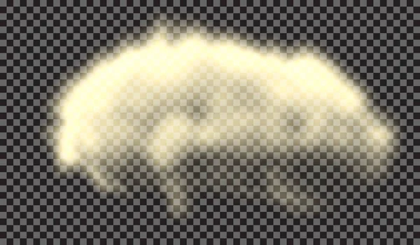 EPS 10. Nevoeiro ou fumaça isolado efeito especial transparente. Nuvens vectoriais brancas, neblina ou nevoeiro. Ilustração vetorial — Vetor de Stock