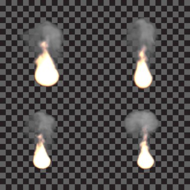 EPS 10. Sis veya duman izole şeffaf özel efekt. Beyaz vektör yoğunluğunun, sis veya smog arka plan. Vektör çizim