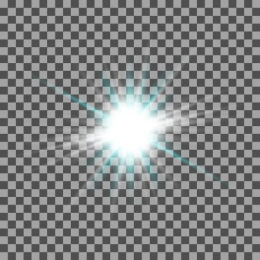 eps10.Vektör şeffaf güneş ışığı özel lens aydınlatma efekti.