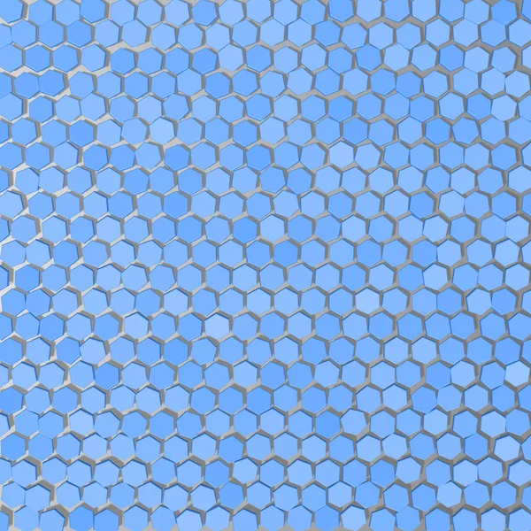 EPS10. La simmetria dei cristalli su fondo blu. Illustrazione vettoriale. Lo sfondo — Vettoriale Stock
