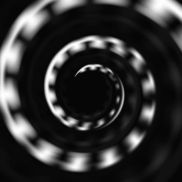 Branco espiral em um fundo escuro com um efeito de borrão —  Vetores de Stock