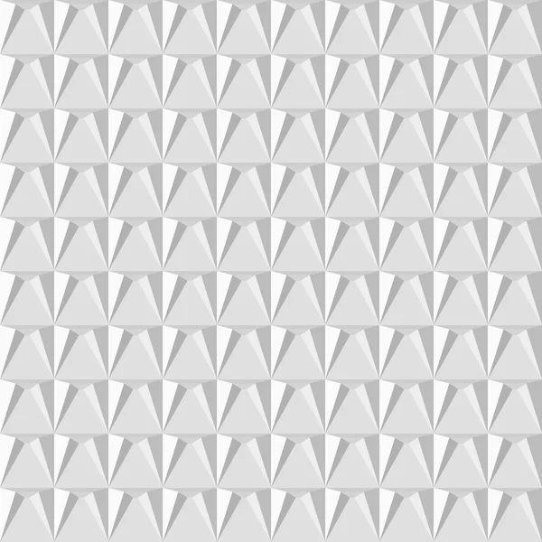 Fondo geométrico 3d abstracto. Textura blanca sin costuras con sombra. Simple textura de fondo blanco limpio. Patrón de panel de pared interior vectorial 3D . — Vector de stock