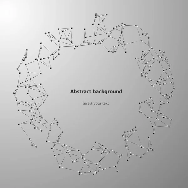 3D geometrische vector achtergrond voor zowel zakenreizigers als wetenschap presentatie. — Stockvector