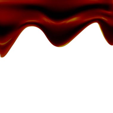 Siyah çikolata kenarından bulanık. Aşağı yüzen