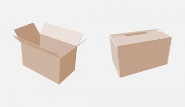 Gıda ve diğer ambalaj kutusu. Renk değiştirmek kolaydır.