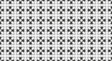 Geometrik siyah-beyaz sanat desen